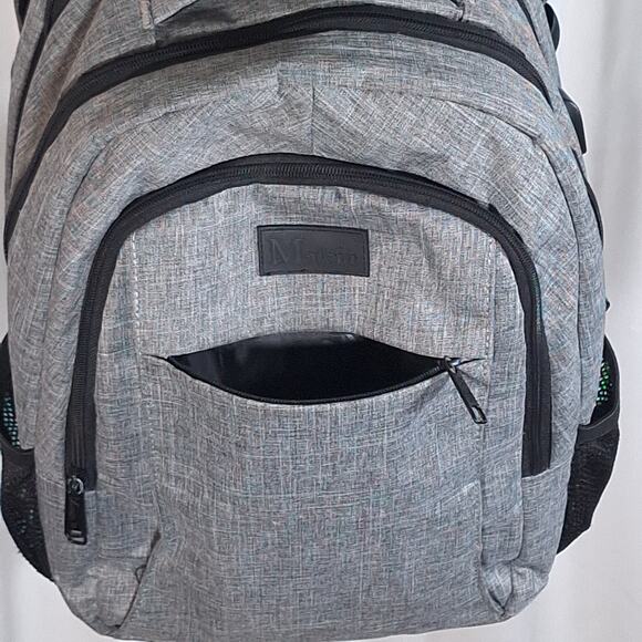 MATEIN Grey Laptop Backpack 15.6” USB Charging Port Water-Resistant Travel - Picture 5 of 16